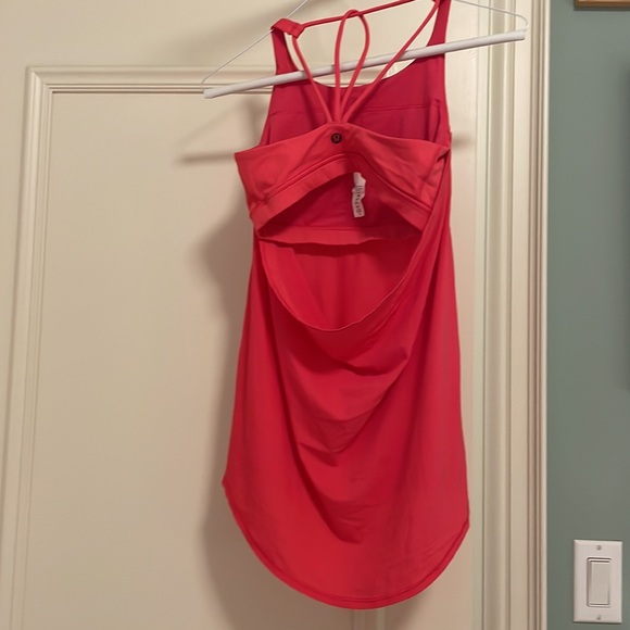 Fuschia lululemon tank top with strappy open back - Picture 2 of 3